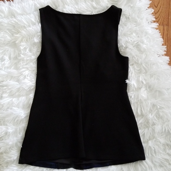 Bailey 44 Blue & Black Diagonal Plaid Top - Picture 5 of 5